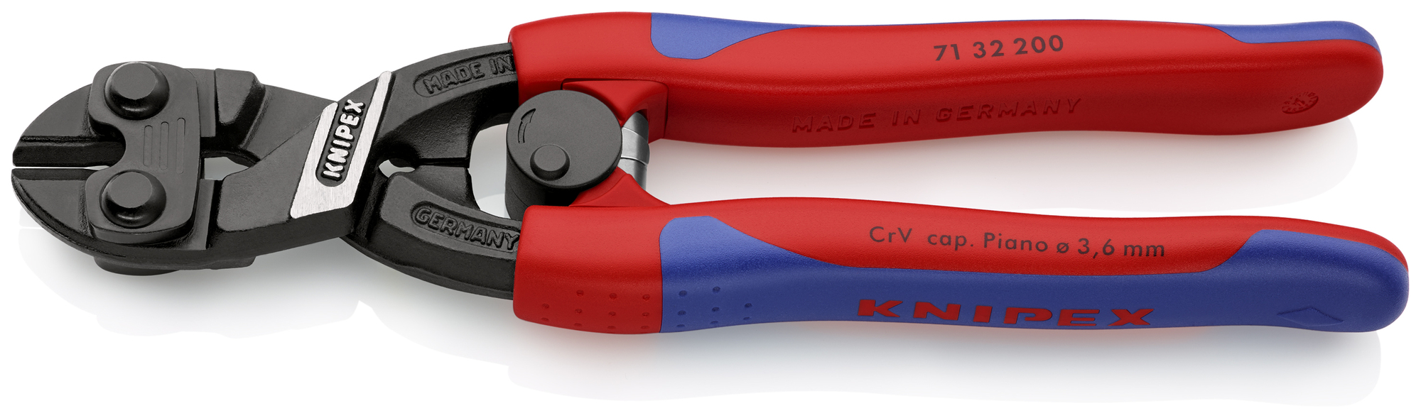 CoBolt High Leverage Compact Bolt Cutters-Notched Blade, 8 in., Slim Multi-Component