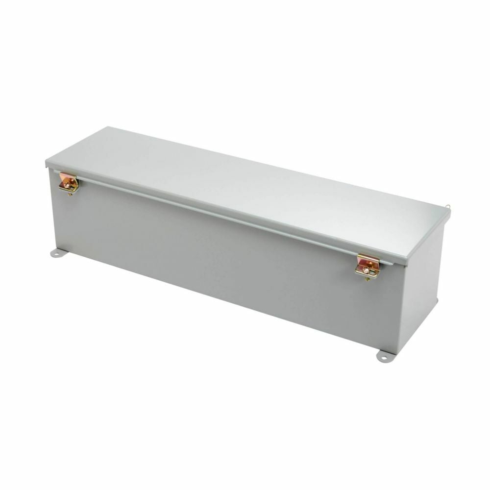 6612-12WT Wiring Trough, 12 in L x 6 in W x 6 in H, Lift-Off Cover, Steel