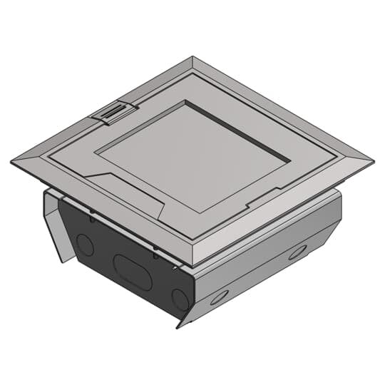 AFM-4-ALM Steel City 3-Compartment Raised Access Floor Module, Steel