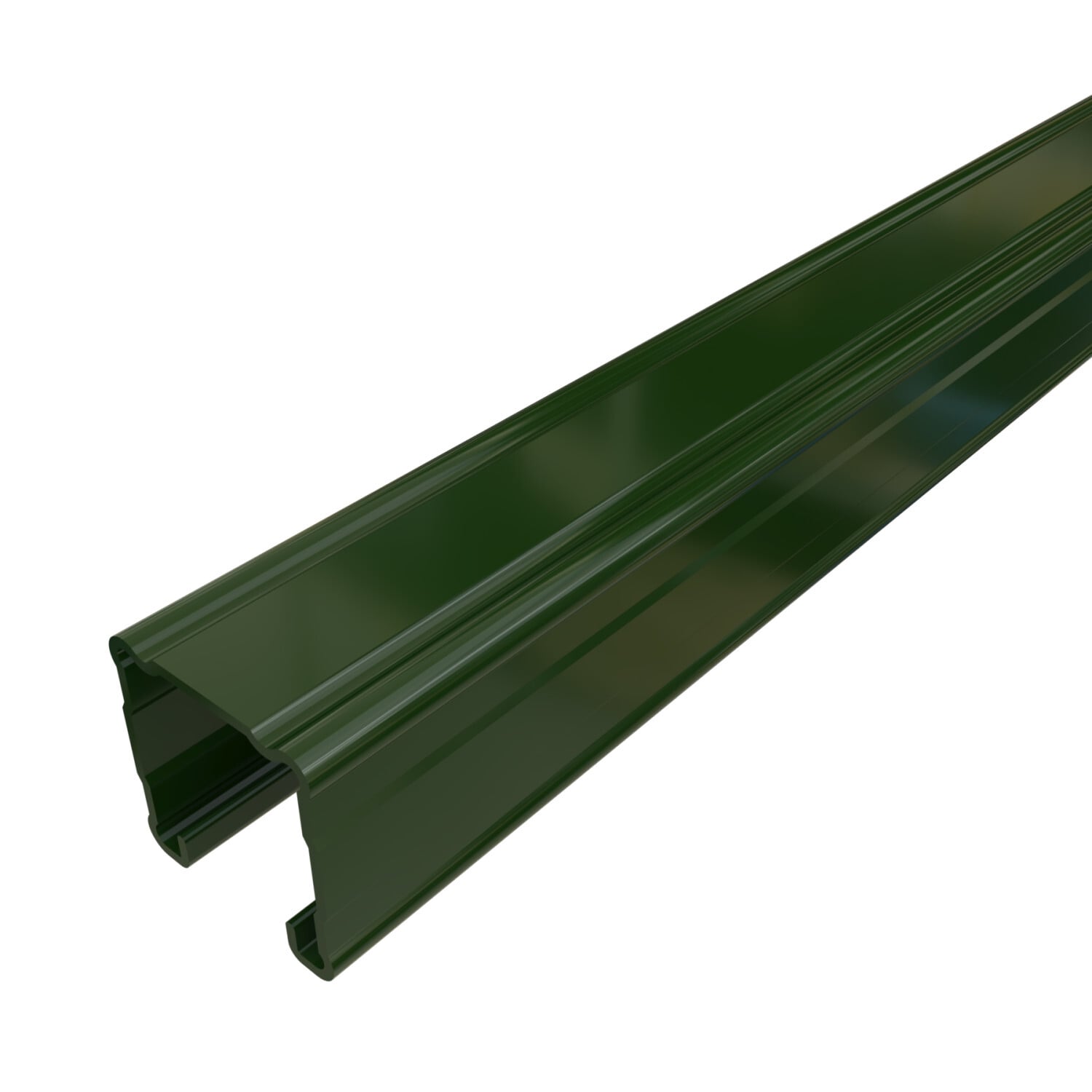 P1100-20GR P1100 Solid Channel, 20 ft L 1-5/8 in W 1-5/8 in D 14 ga THK, Low Carbon Steel, Perma-Green III, Domestic