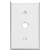 86018 Standard Size Traditional Wallplate, 1 Gang, 2-3/4 in W, Thermoset, Box Mount