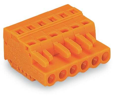231-302/102-000 Operating Tool 1-Conductor Female Connector, 630 V, 16 A, 28 to 12 AWG Wire, 2 Poles
