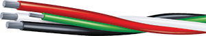 PRIORITY-PLEX 1-03 Aluminum XHHW-2 Cable with Ground, 600/1000V,Black, Red, White