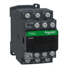 IEC contactor, TeSys Deca, nonreversing, 9A, 5HP at 480VAC, 3 phase, 3 pole, 3 NO, low consumption 72VDC coil, open style