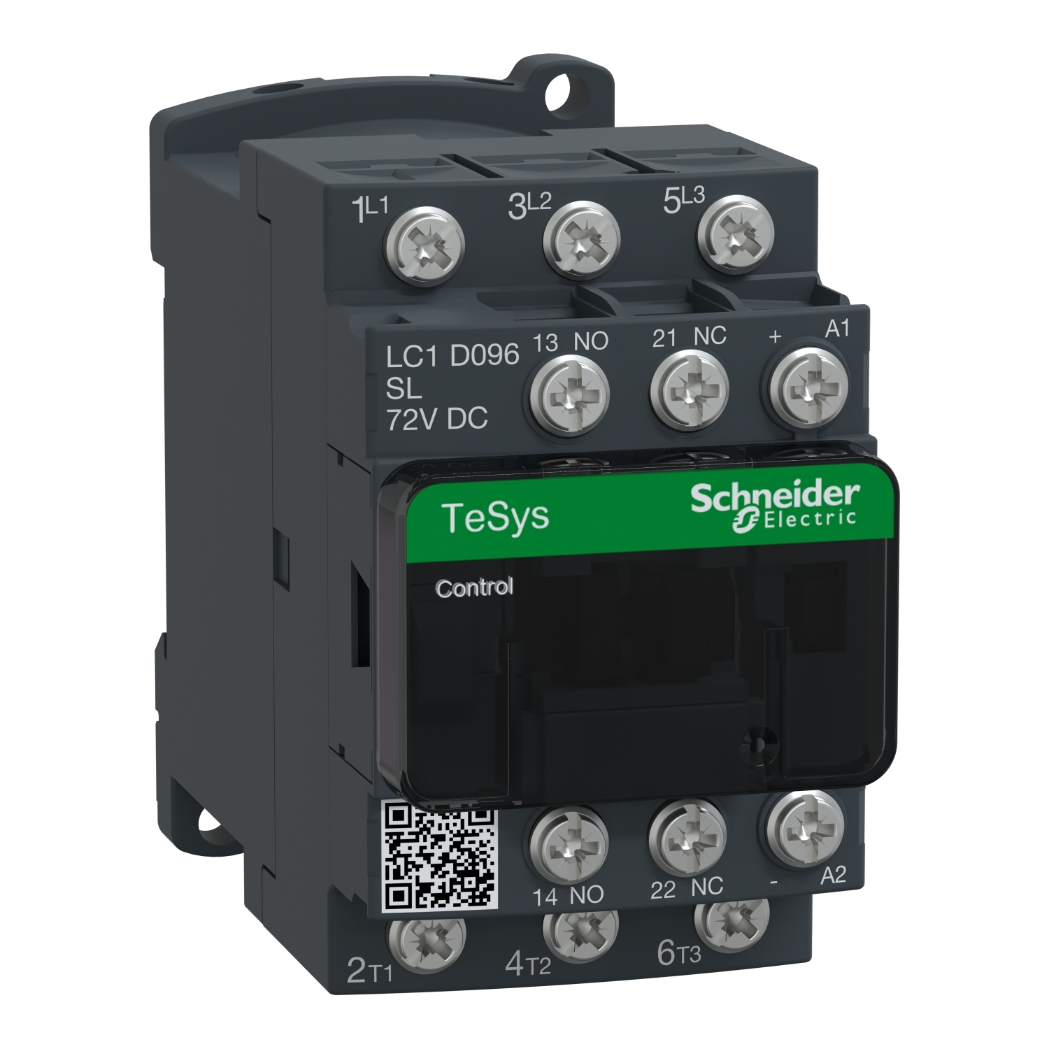 LC1D096SL TeSys D Contactor With Safety Cover, 72 V DC V Coil, 25 A, 3NO Contact, 3 Poles
