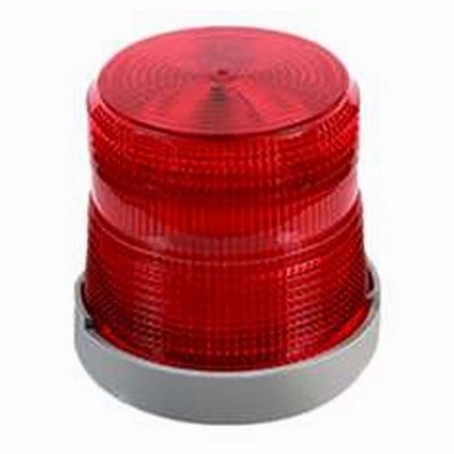 48XBRMR120A Xtra-Brite Dual Mode Visual Indicator, 120 V AC, LED Lamp, 4-9/32 in Dia, Screw Mount, Red, UL/cUL Listed