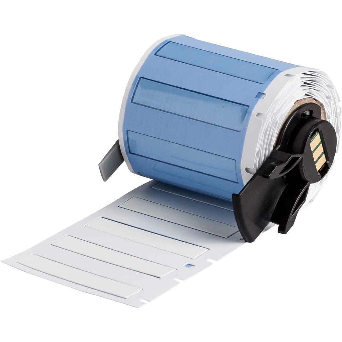 M6-187-175-342-WT PermaSleeve Heat Shrink Wire and Cable Label, 1.75 in L x 0.335 in W, White, Polyolefin