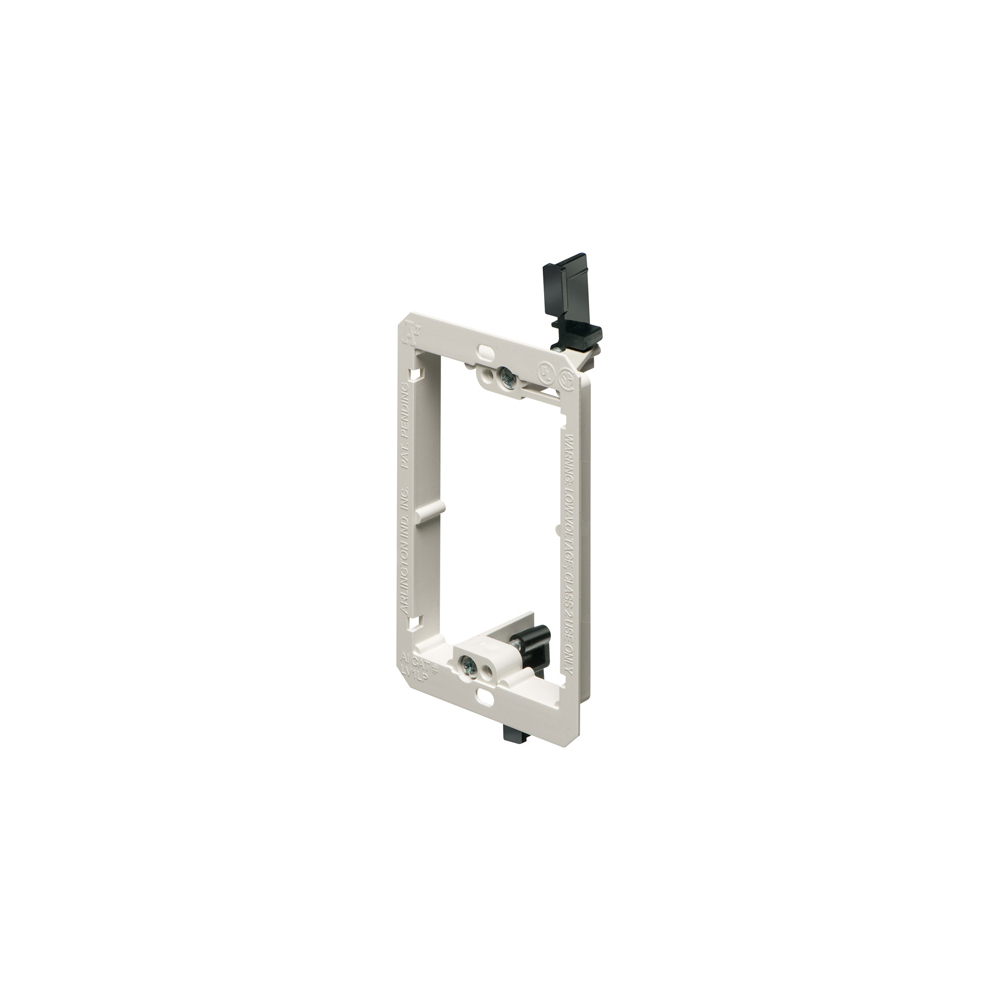 LV2LP LV Series 2-Gang Low Profile Low Voltage Mounting Bracket, For Use With Cable Management System, Fastened Mount, Plastic
