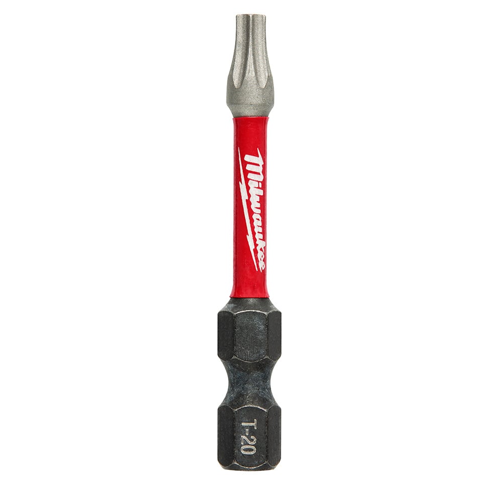 48-32-4784 Shockwave Impact Duty Impact Power Bit, T20 Torx Point, 2 in OAL, 1/4 in, Steel