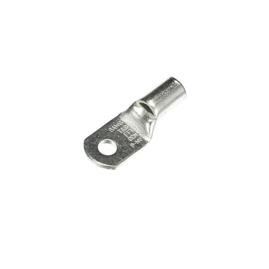 E10261 Sta-Kon E Series Non-Insulated Ring Terminal, 6/6 AN AWG Conductor, 1.26 in L, Tubular Barrel, Copper, Metallic