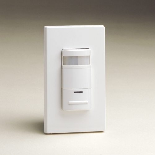 ODS15-IDW 1-Pole Low-Profile Photocell Controlled Single Relay Occupancy Sensor With Self-Adaptive Technology, 120/230/277 V AC, PIR Sensor, 2100 sq-ft Coverage, 180 deg Viewing