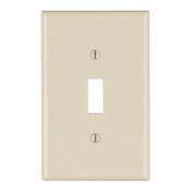 80501-T Midway Size Traditional Wall Plate, 1 Gangs, 3-1/8 in W x 4-7/8 in H, Thermoset, Light Almond
