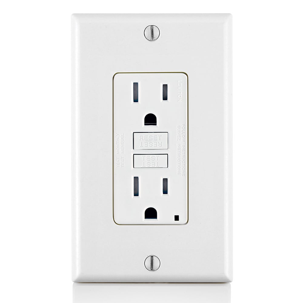 GFTR1-W GFCI Receptacle, 15 Amp, 125V, White