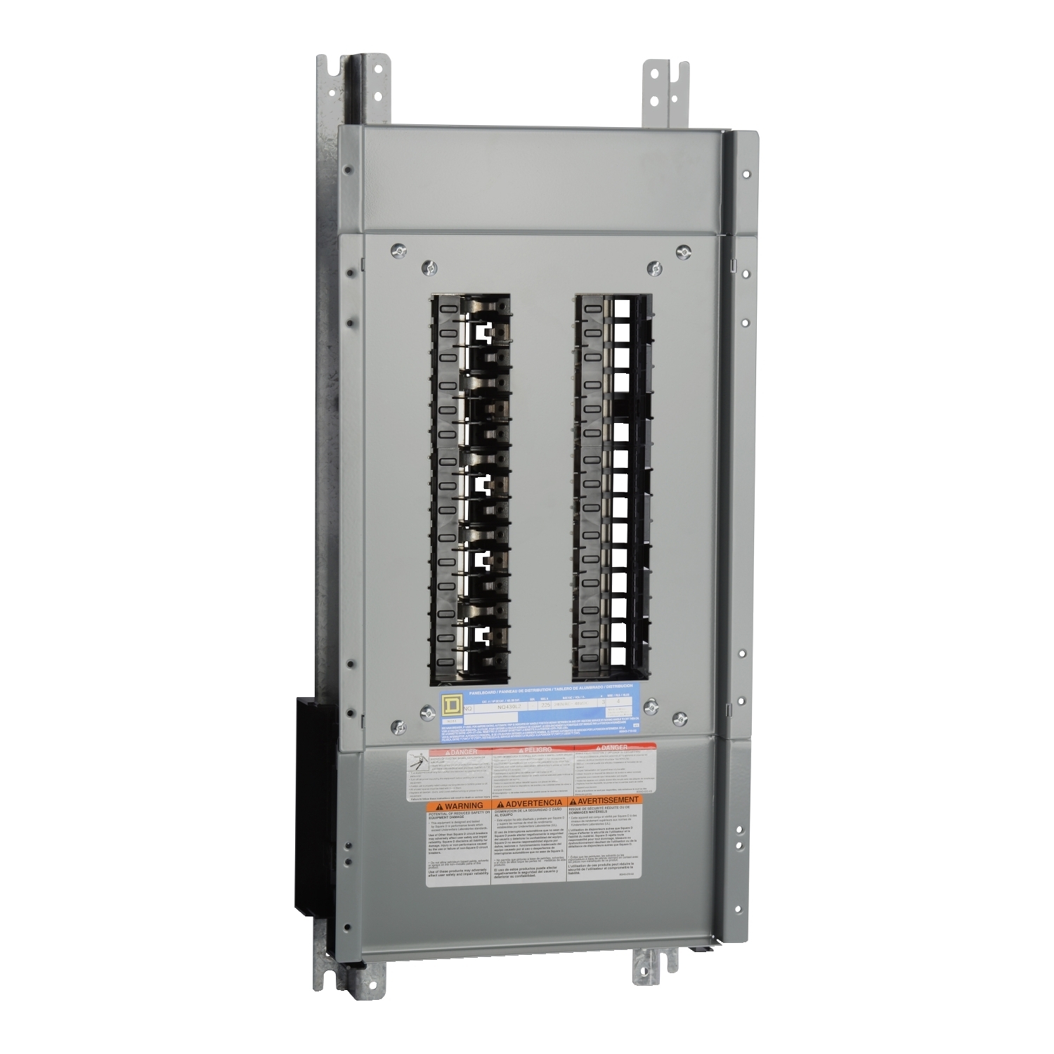 NQ430L6C NQ Series Panelboard Interior, 240 V AC/48 V DC, 600 A, 30 Spaces