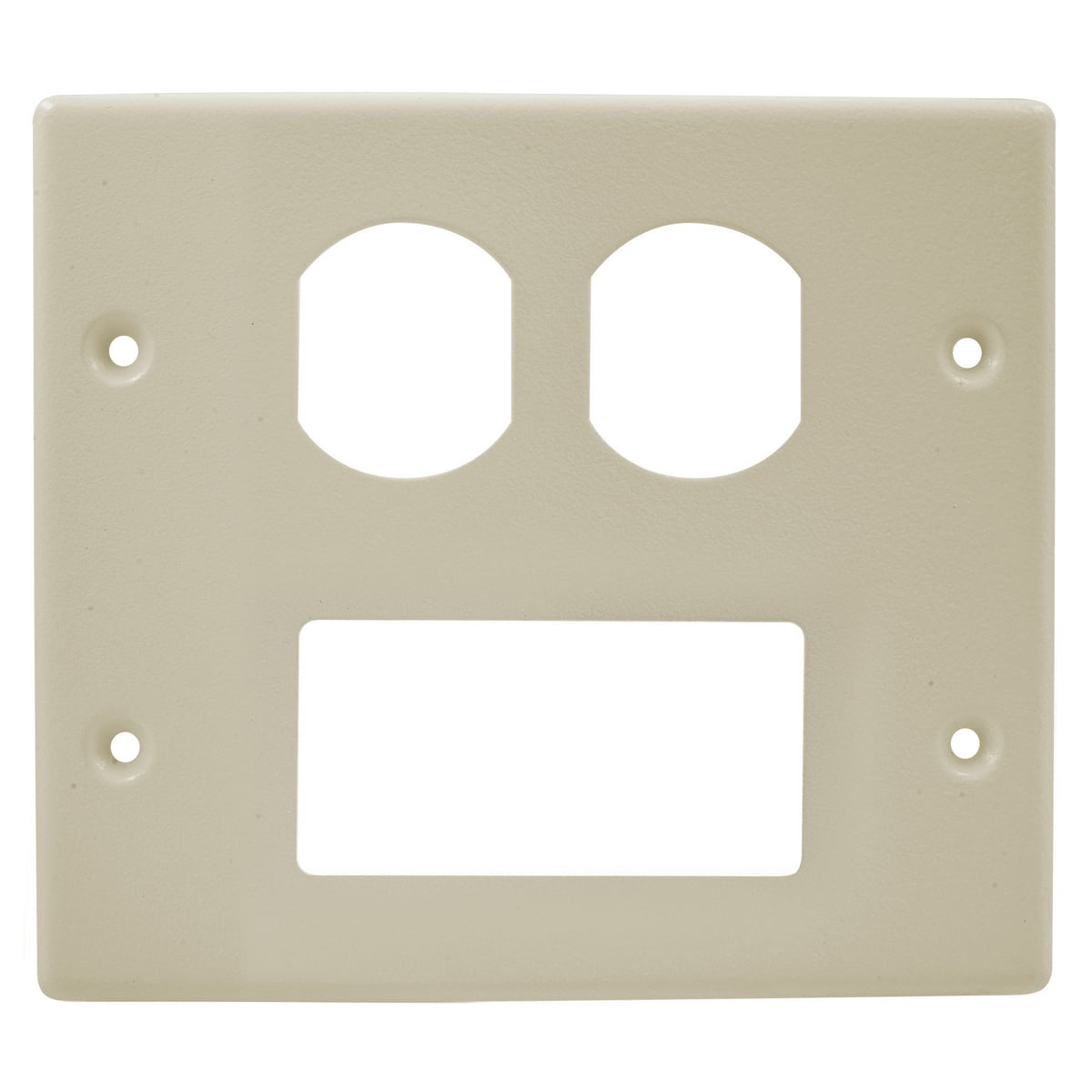 HBL4747BRIV HBL4750 2-Gang 1-Decorator Standard Wire Clip, For Use With HBL4750 Series Metal Raceway, Rolled Steel, Ivory