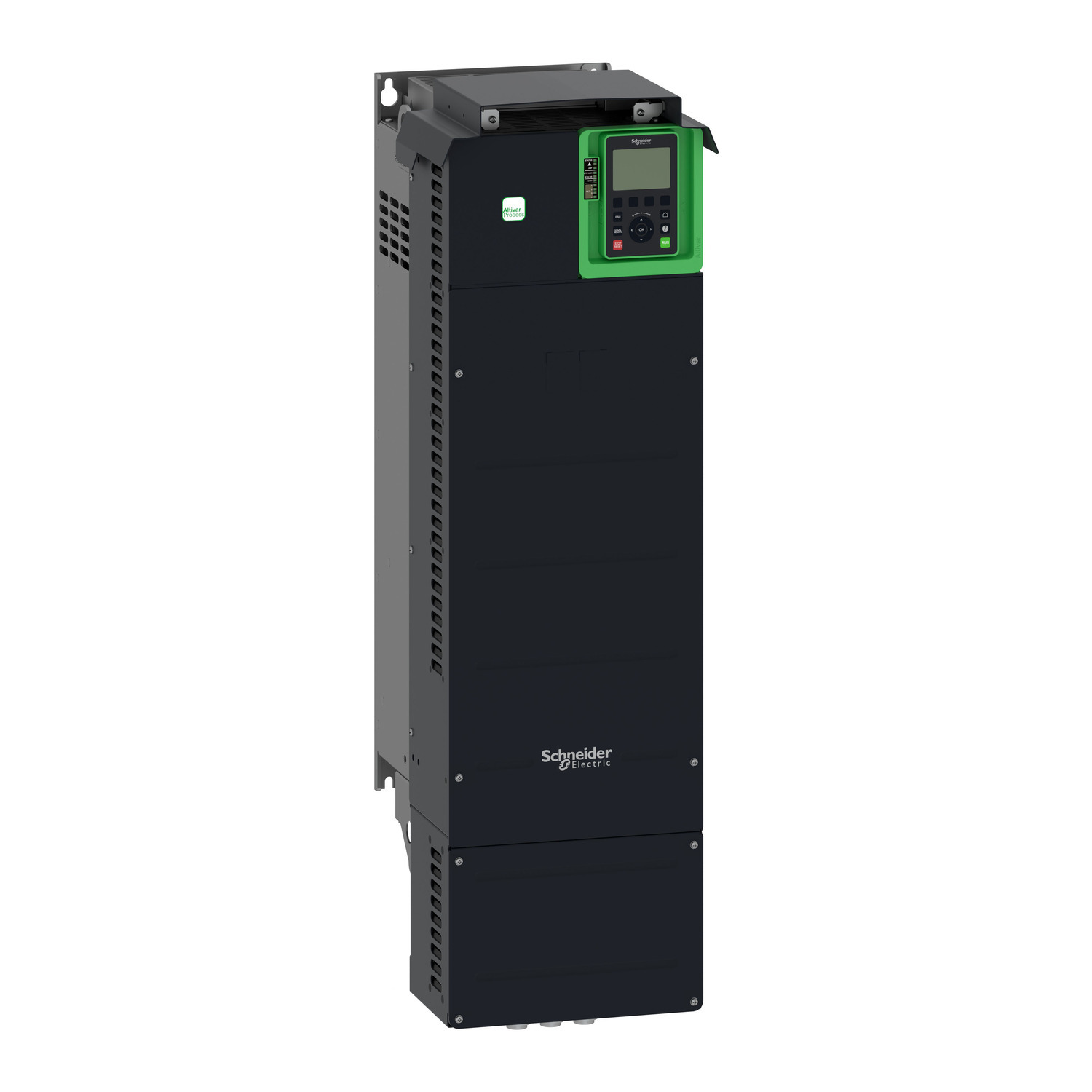 ATV630D55N4 Altivar 3-Phase Type 1 Standard AC Variable Speed Drive With Category C3 Integrated EMC Filter, 380 to 480 V AC, 71.8/81.4/84.2/97.2 A, 60 hp, 75 hp, 11.42 in W x 12.72 in D