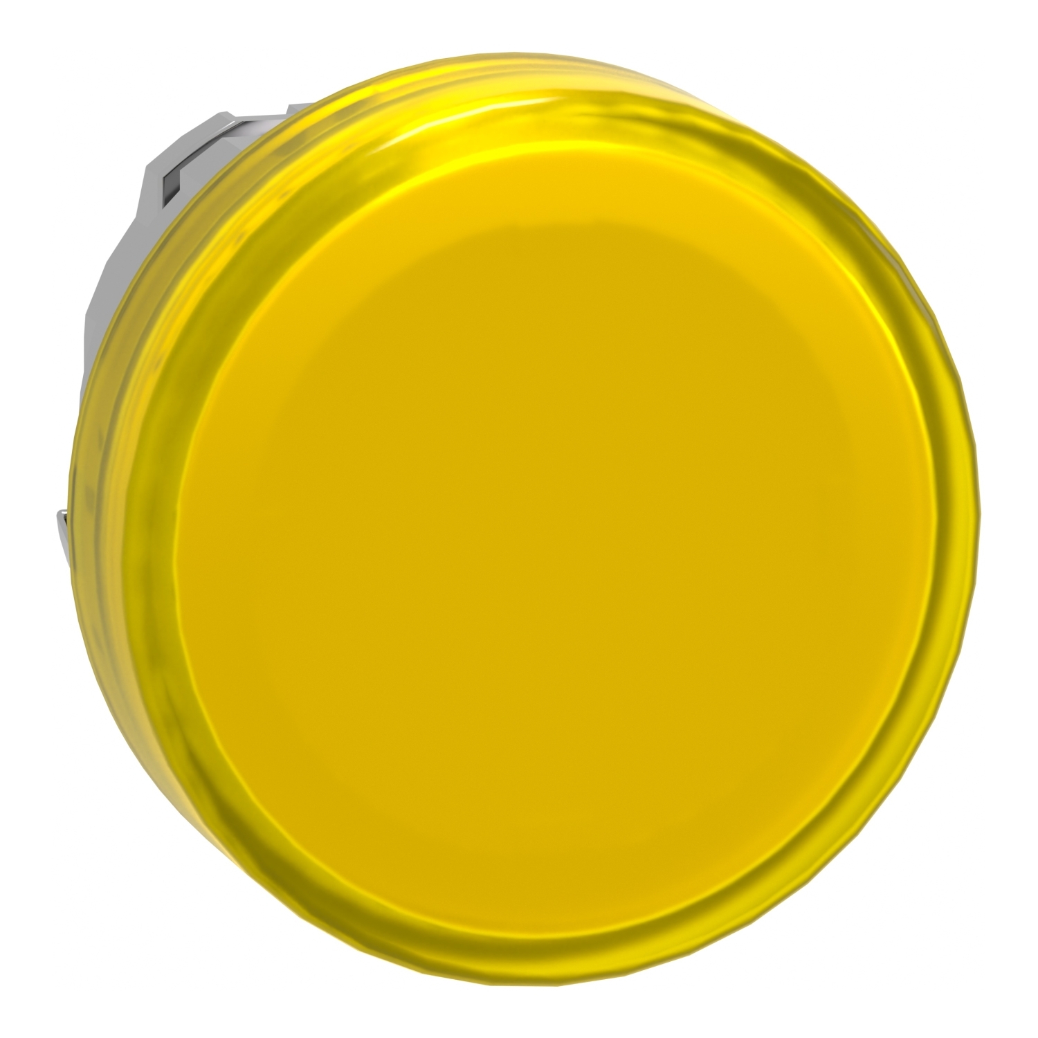 ZB4BV083 ZB4 Head, 22 mm, Round Shape, Chromium Plated Metal, Yellow