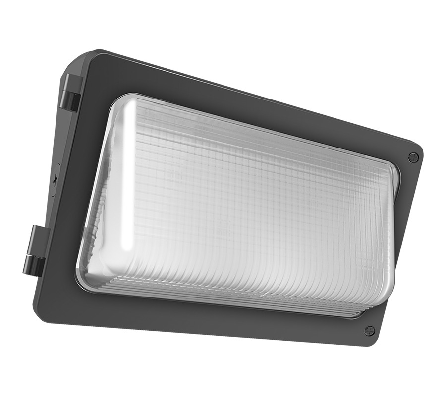W34-90L W34 Medium Sized Ultra Economy-Grade Universal Outdoor Wallpack,) LED Lamp, 87.4 W Fixture, 120/208/240/277 V AC, Bronze Housing