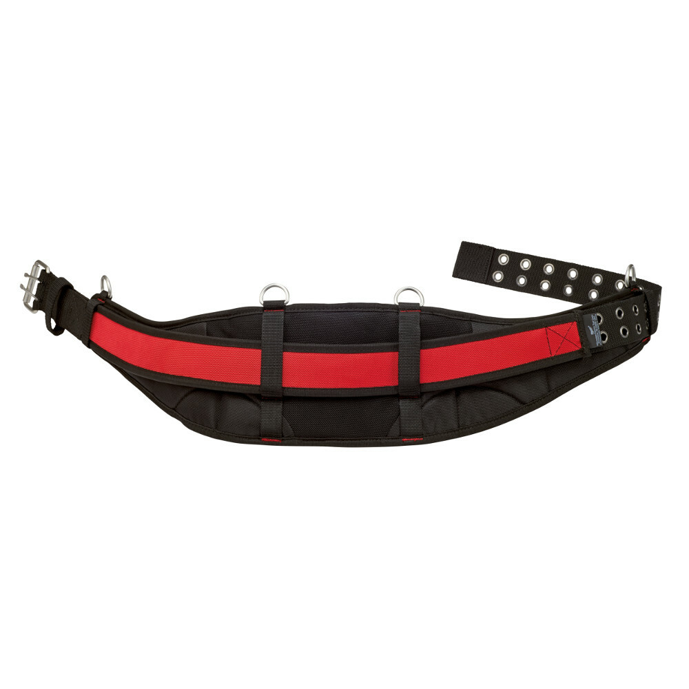 48-22-8140 Universal Padded Work Belt, Denier Ballistic Nylon, Black/Red