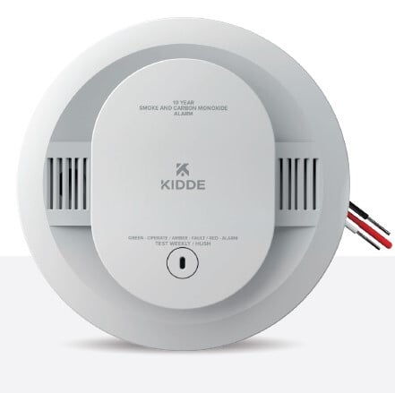 FireX Combination Smoke & Carbon Monoxide Alarm with voice, Hardwired with 10-Year Backup Battery, 1 Pack