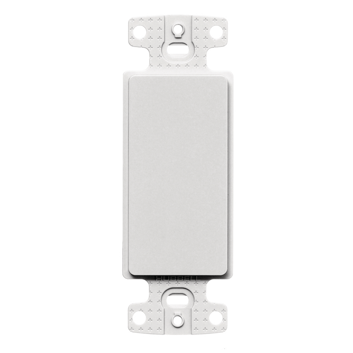 NS620W Blank Standard Decorator Frame, 1 Gangs, High-Impact Thermoplastic, White, For Use With Multimedia Jack