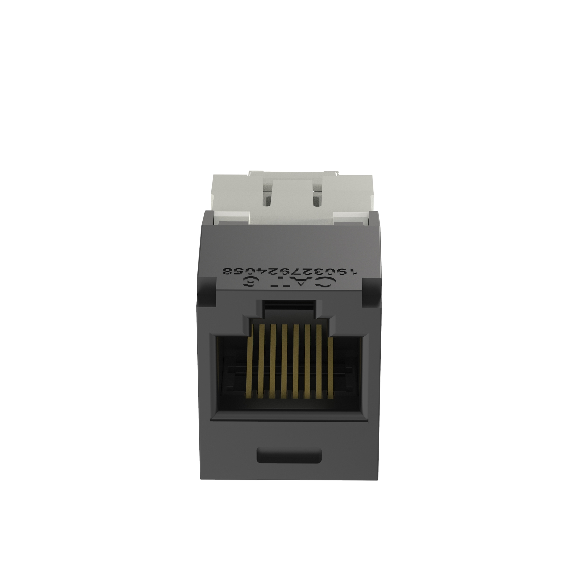 Mini-Com UTP RJ45 Cat 6 TG Jack Module, Black