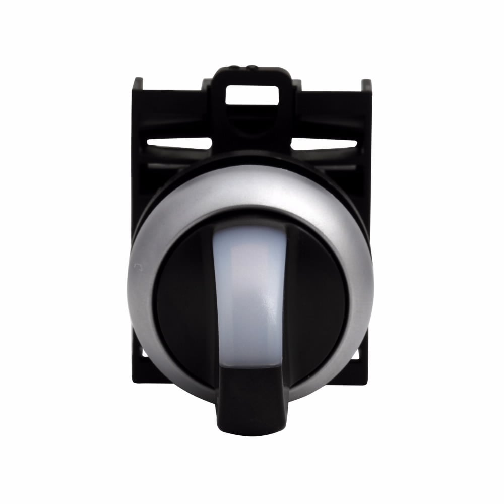 M22-WRLK3-W Modular Pushbutton Illuminated Selector Switch Operator, 22.5 mm, Knob Operator, 3 Positions, White