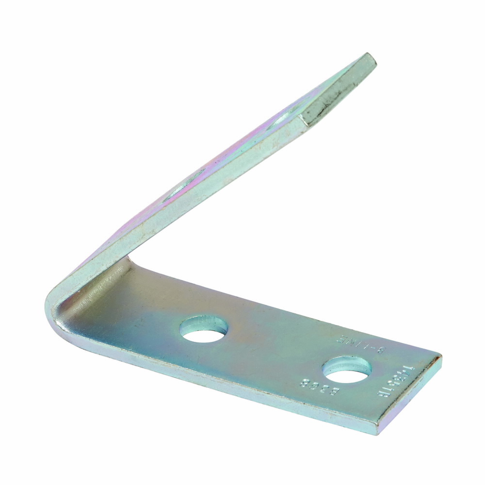 B368ZN Closed Angle, 4 Holes, 4-3/8 in L, 45 deg Bend, Steel