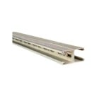 A1202HS-10PG Half Slotted Strut Channel, Back-to-Back, 10 ft x 1-5/8 inch x 1-5/8 inch, Pre-galvanized Steel, 12 Gauge