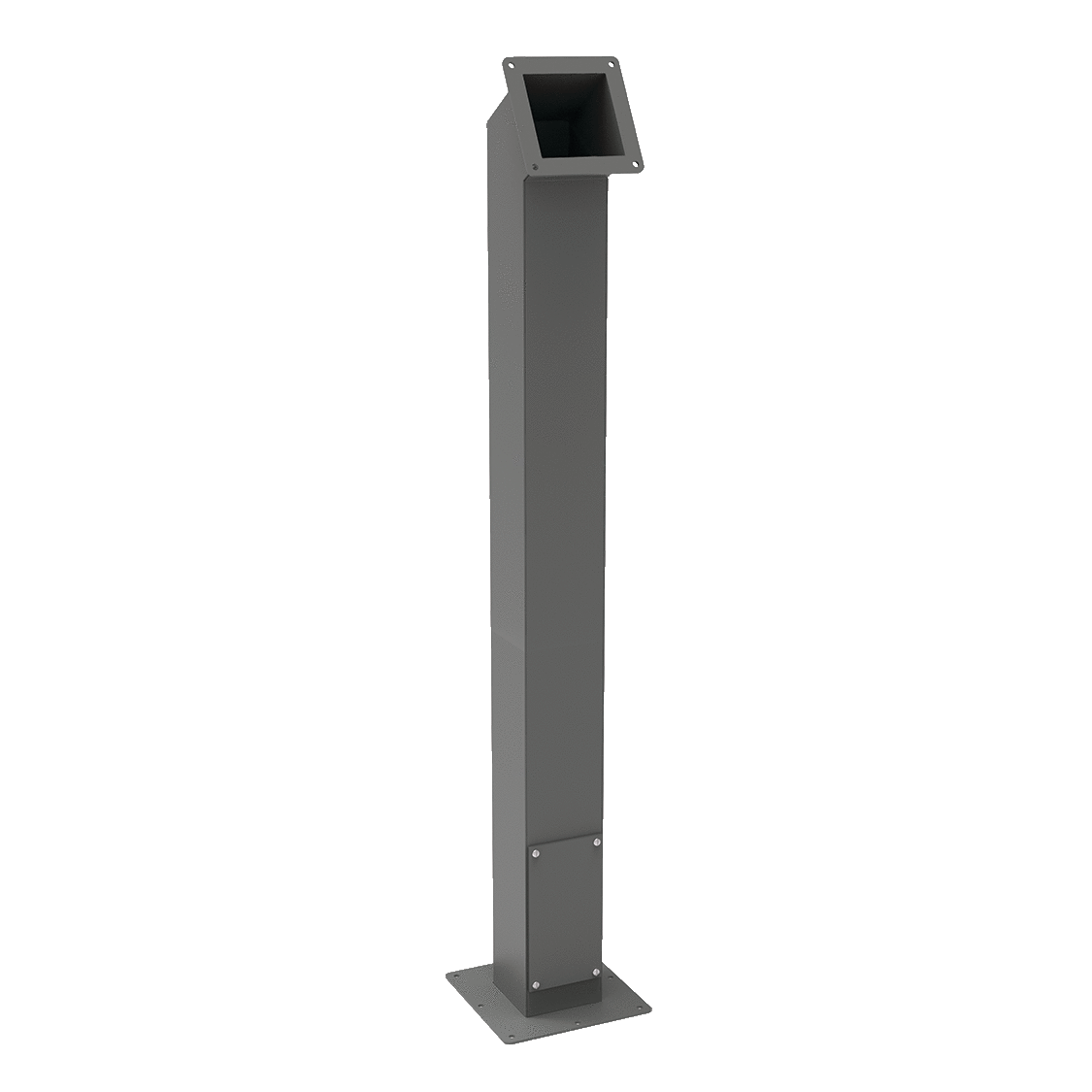 A44PBCOL P1 Angled Pedestal Column, Steel, Gray