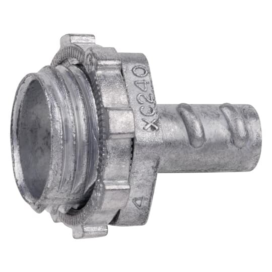 XC-244 Steel City Non-Insulated Conduit Connector, 1-1/4 in Trade, Die Cast Zinc