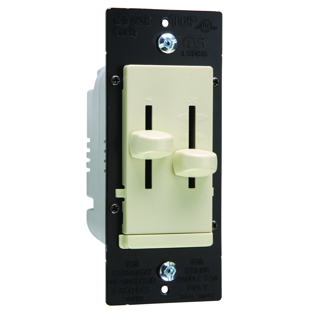 LSDC16IV LS Series Fan Speed Control/Dimmer, Ivory