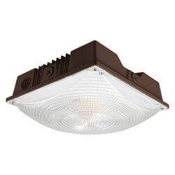 62223 UltraLED CANOPYS 4A Generation Canopy Optic Distribution Dimmable Canopy Luminaire, 20 W Fixture, 120 to 277 VAC, Bronze Housing