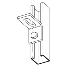 B371HDG 90 deg Adjustable Corner Angle, 2 Holes, 2 in L x 2-5/8 in W x 7/32 in THK, Steel