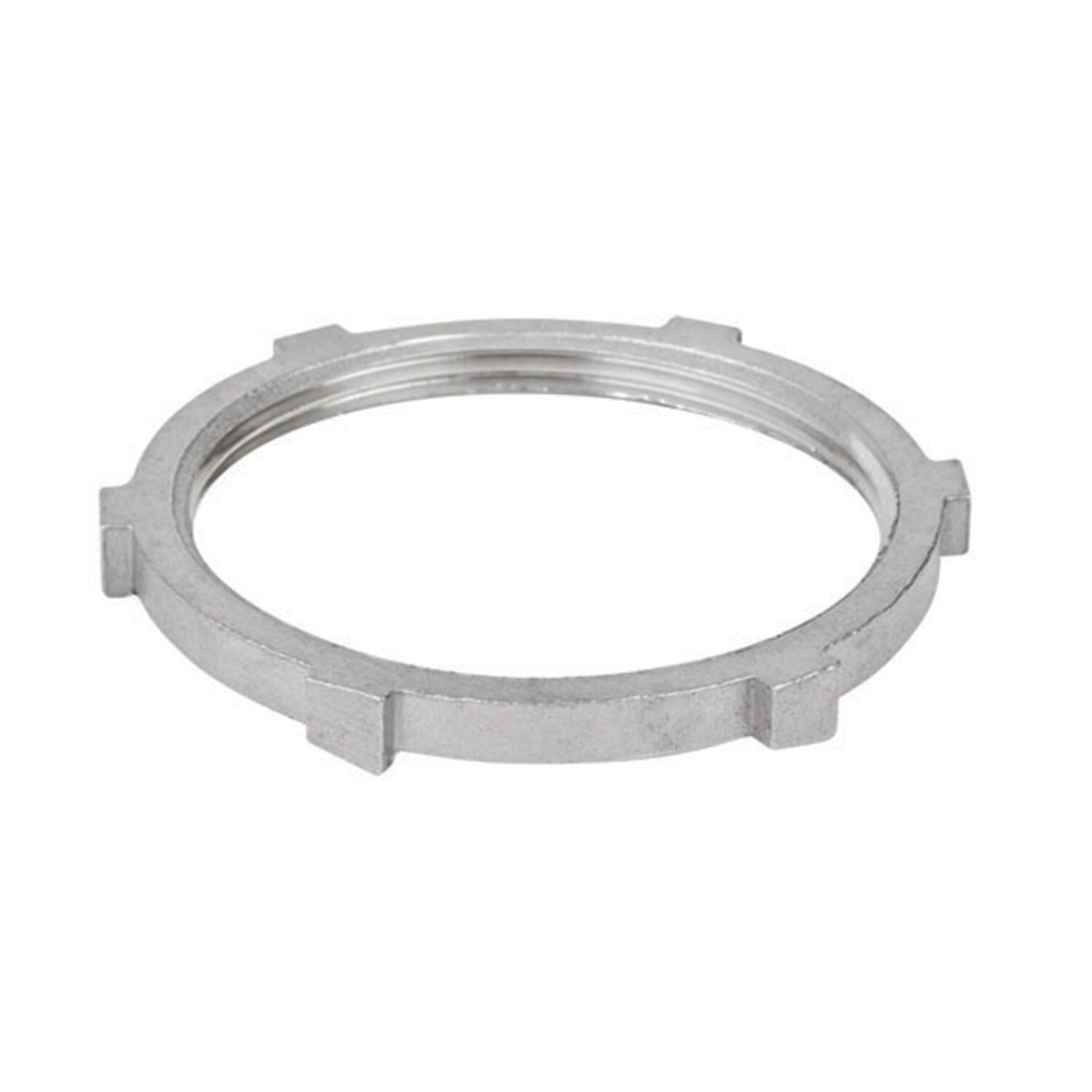 S61000LN00 Conduit Locknut, 1 in, For Use With Rigid Threaded Metallic Conduits, 316 Stainless Steel, Polished Silver