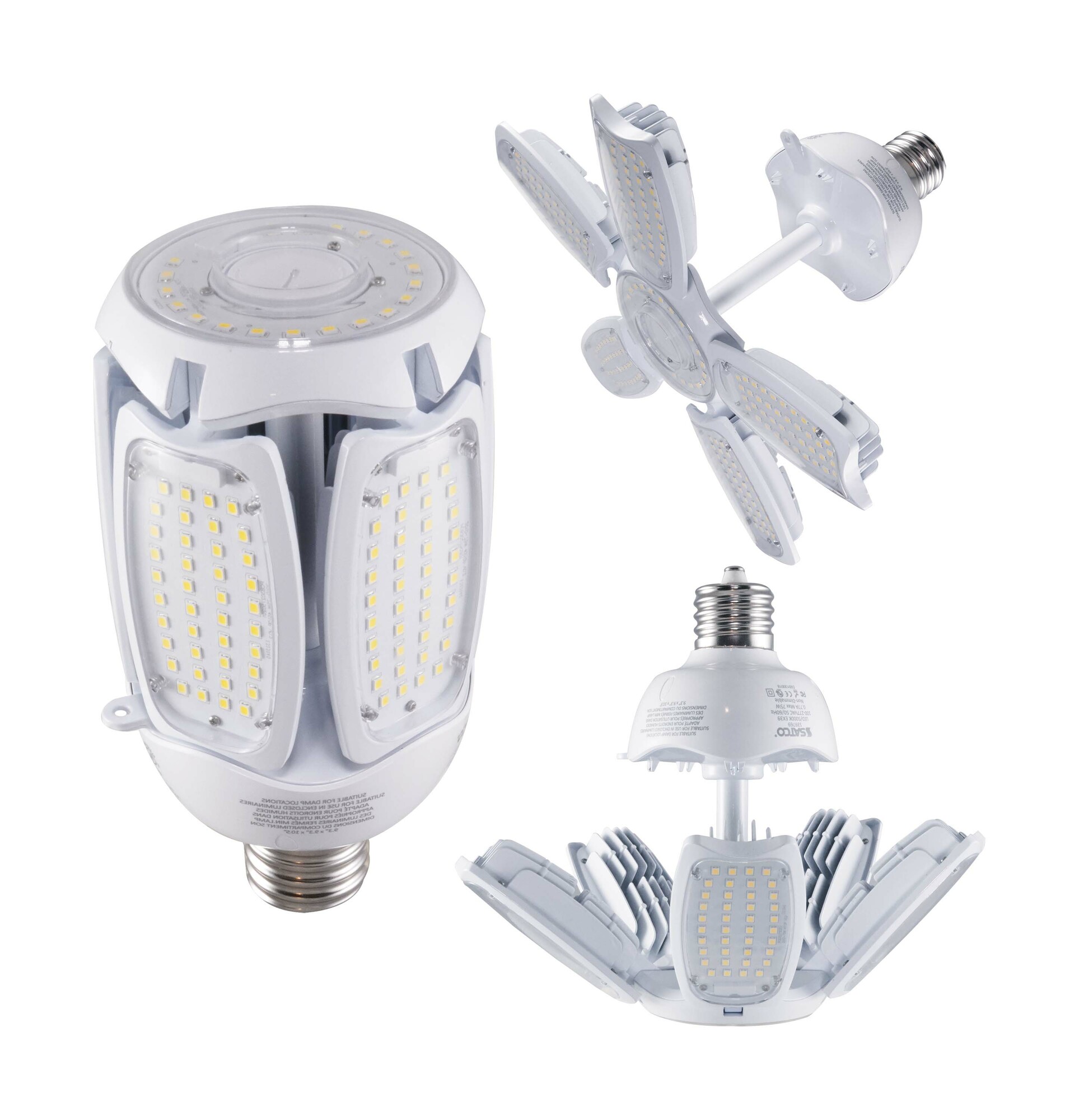 S39752 Type B Ballast Bypass Non-Dimmable LED HID Replacement Lamp, 60 W, 500 W Incandescent Equivalent, EX39 Lamp, ED28 Shape, 8400 Lumens