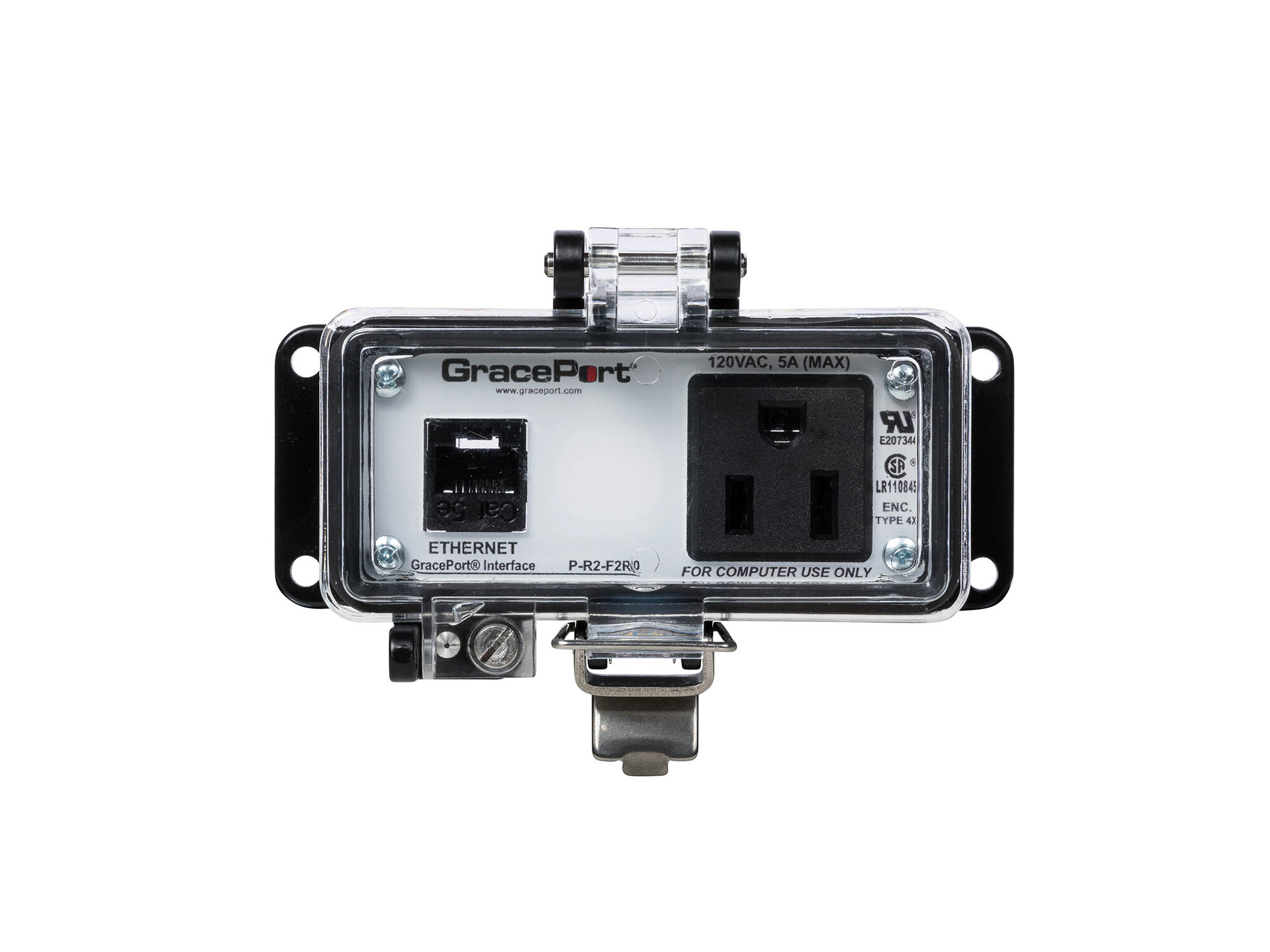 P-R2-F2R0 Bulkhead Computer Port Connector Interface, Plastic Housing