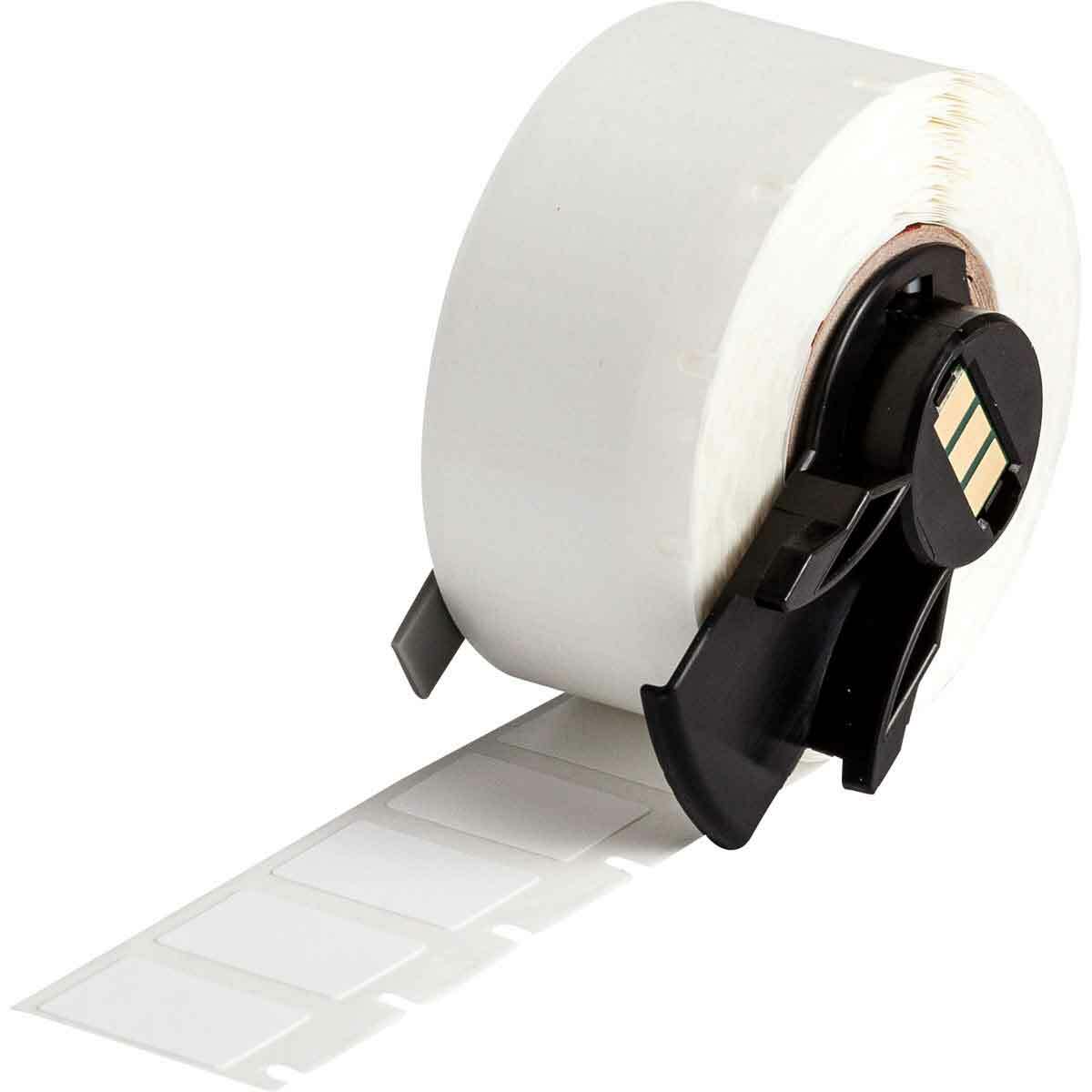 M6-11-499 Label, 0.5 in L x 0.75 in W, White, Nylon Cloth