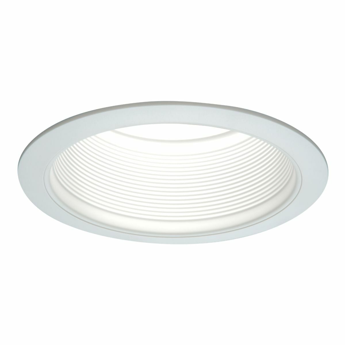 6100WB Halo Tapered Baffle Trim, 6 in ID x 7-1/4 in, 8 in OD, Incandescent Lamp, Metal