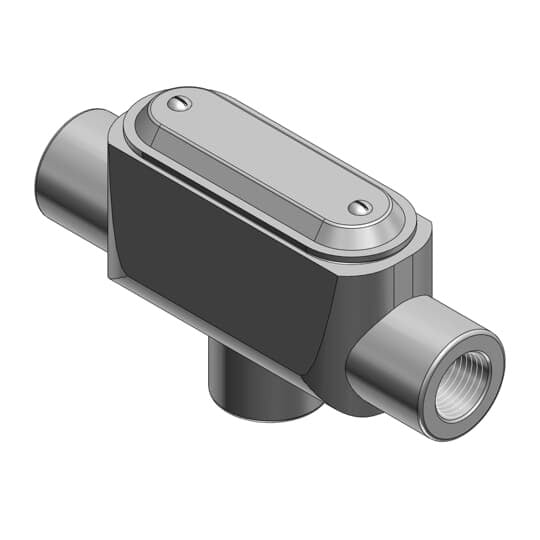 TB27CG-TB T&B BlueKote Type TB Pre-Assembled Conduit Body With Cover, Gasket, 3/4 in Hub, Form 7 Form, 9.1 cu-in Capacity, Iron, Epoxy Powder Coated/Zinc Plated