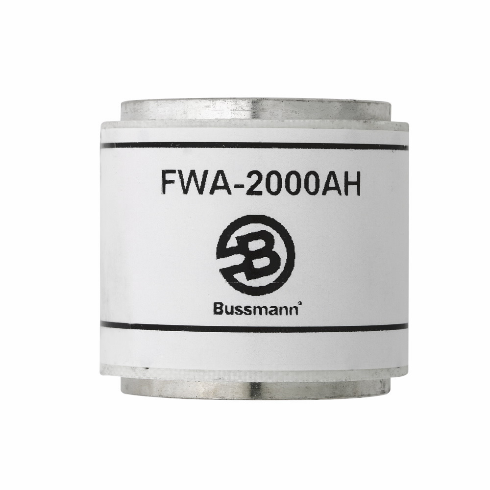 FWA-2000AH Fast Acting Semi-Conductor High Speed Fuse, 2000 A, 130 V, 200 kA Interrupt, Cylindrical Body