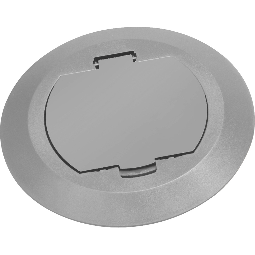 FLBC4520GY Floor Box Cover Kit, 5-3/4 in Dia, Plastic