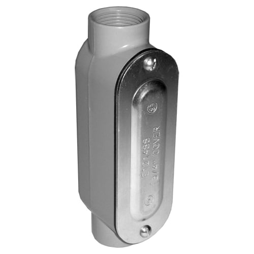 LC75DCG NEER Type LC Conduit Outlet Body, 1 in Hub, 7.33 cu-in Capacity, Die-Cast Aluminum, Epoxy Powder Coated