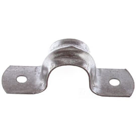 HS-904 Steel City 2-Hole Pipe Strap, 1-1/4 in, For Use With Rigid/IMC Conduits, Steel, Zinc Plated