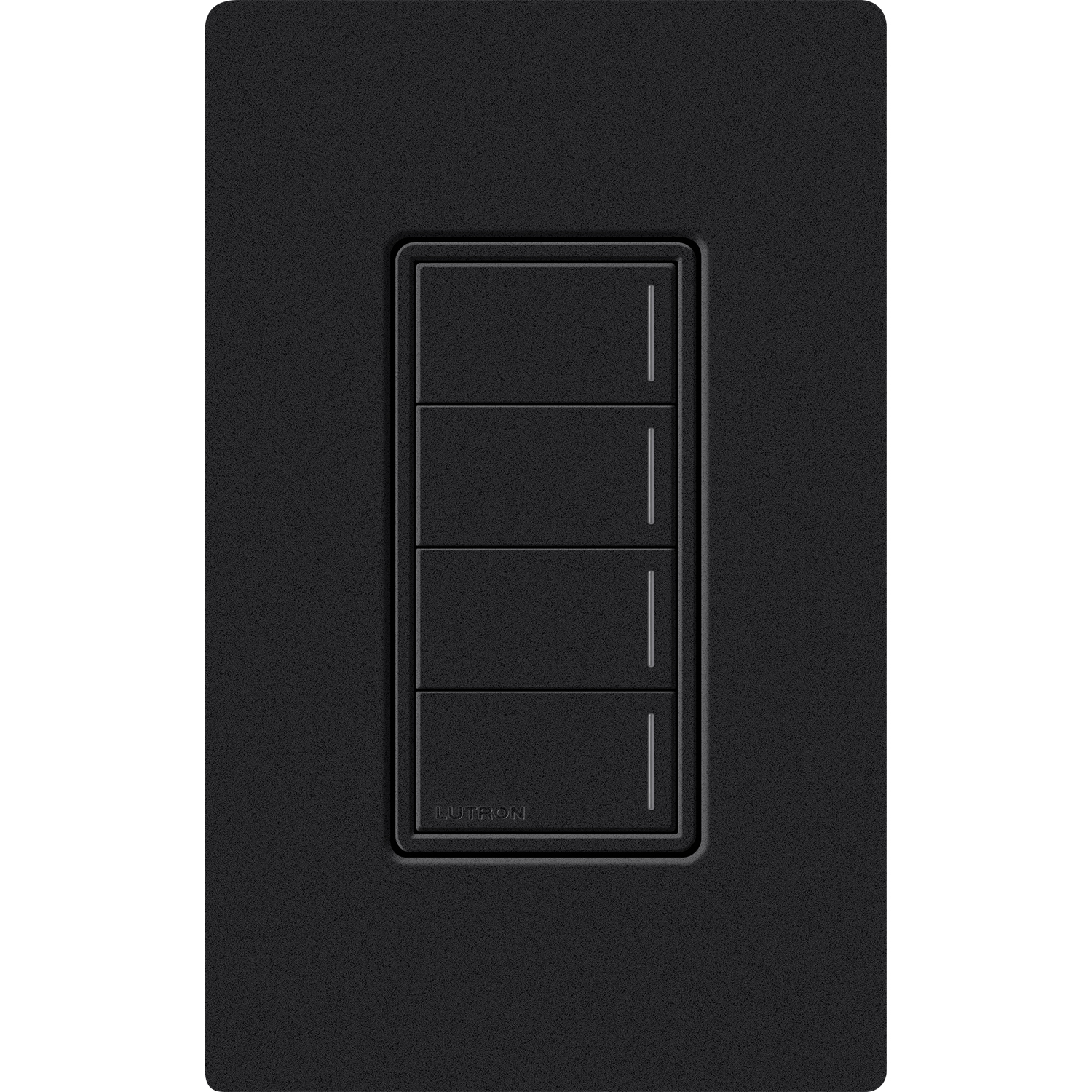 RRST-W4B-MN Sunnata RF 4-Button Wall Keypad for RA3 Systems, Neutral Required, 120-277V, Midnight