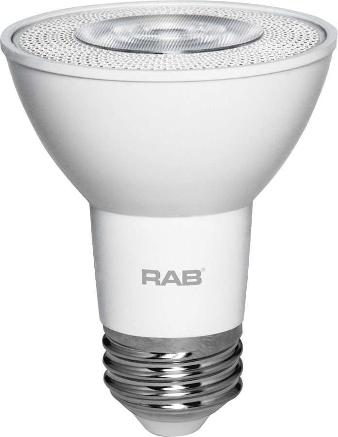 PAR20-7-940-25D-DIM Dimmable Reflector LED Lamp, 7 W, 50 W Incandescent Equivalent, E26 Lamp, PAR20 Shape, 550 Lumens