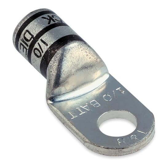 BAL10516 Color-Keyed Heavy Duty Battery Connector,) 1/0 AWG Conductor, Starter Lug Termination, Copper Housing