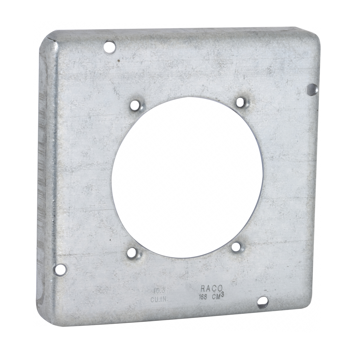 888 Machined Duplex Flap Standard Exposed Work Cover, 4.69 in L x 4.69 in W, Receptacle Cover, Drawn Steel