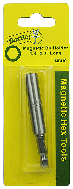 MBHC Carded Magnetic Bit Holder, 1/4 in Drive