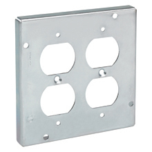 TP742 Duplex Receptacle Electric Box Cover, Steel